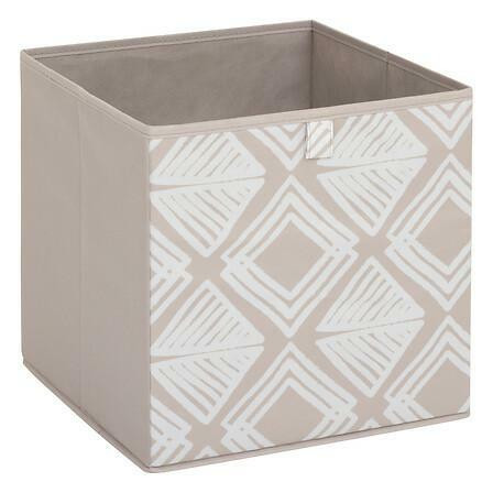 PUDEŁKO DO PRZECHOWYWANIA Bohema 31x31 cm beżowe styl boho