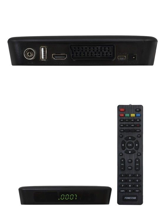 Décodeur TNT - FONESTAR - DVB-T2 HD - Enregistreur PVR - HDMI - Multimédia USB