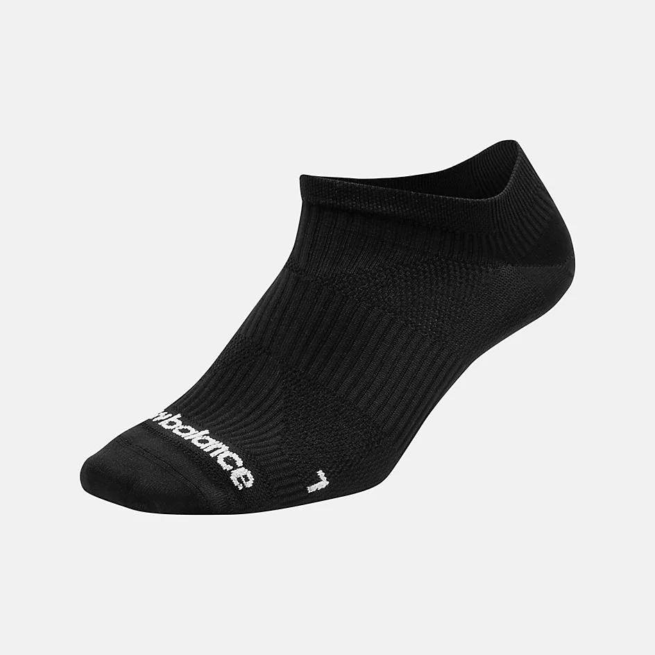 Unisexowe, dzianinowe skarpetki typu Run Flat Knit No Show – CZARNE