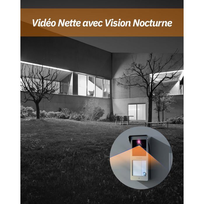 Visiophone filaire 2 fils écran TFT 7
