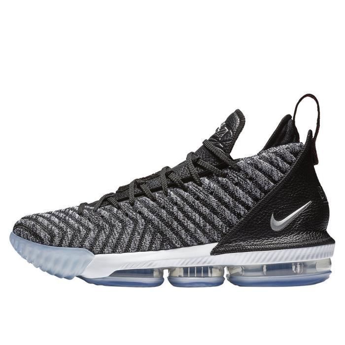 Basketbalschoenen - NIKE - Lebron XVI - Grijs - Zoom Air - Ademend