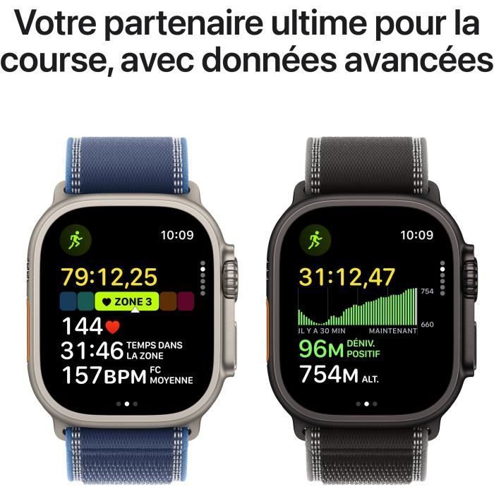 Apple Watch Ultra 3 GPS + Cellular - 49 mm - Cassa in titanio nero - Cinturino Alpine Loop nero - Taglia piccola