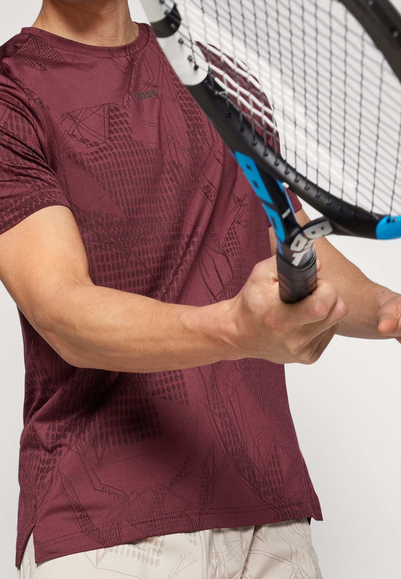 BOSS Sports T-Shirt – Bordeaux
