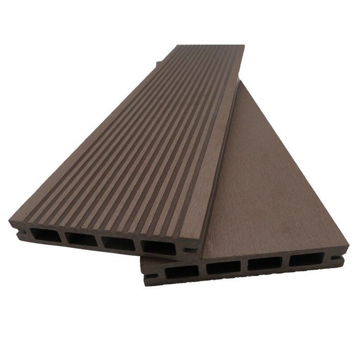 Prima Zellverbund-Terrassendiele – L: 220 cm – B: 12 cm – T: 19 mm – Schokoladenbraun