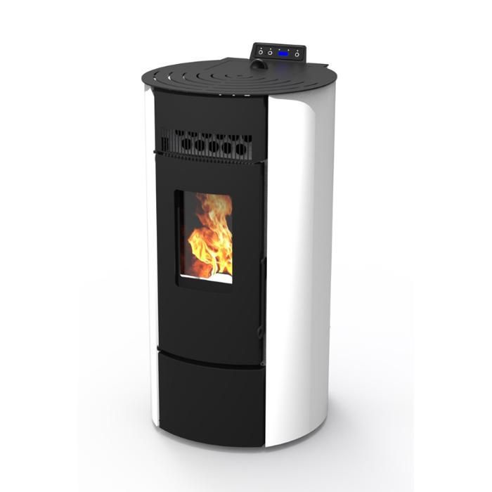 Airtight pellet stove - LVZ LEANDRO 9 - White