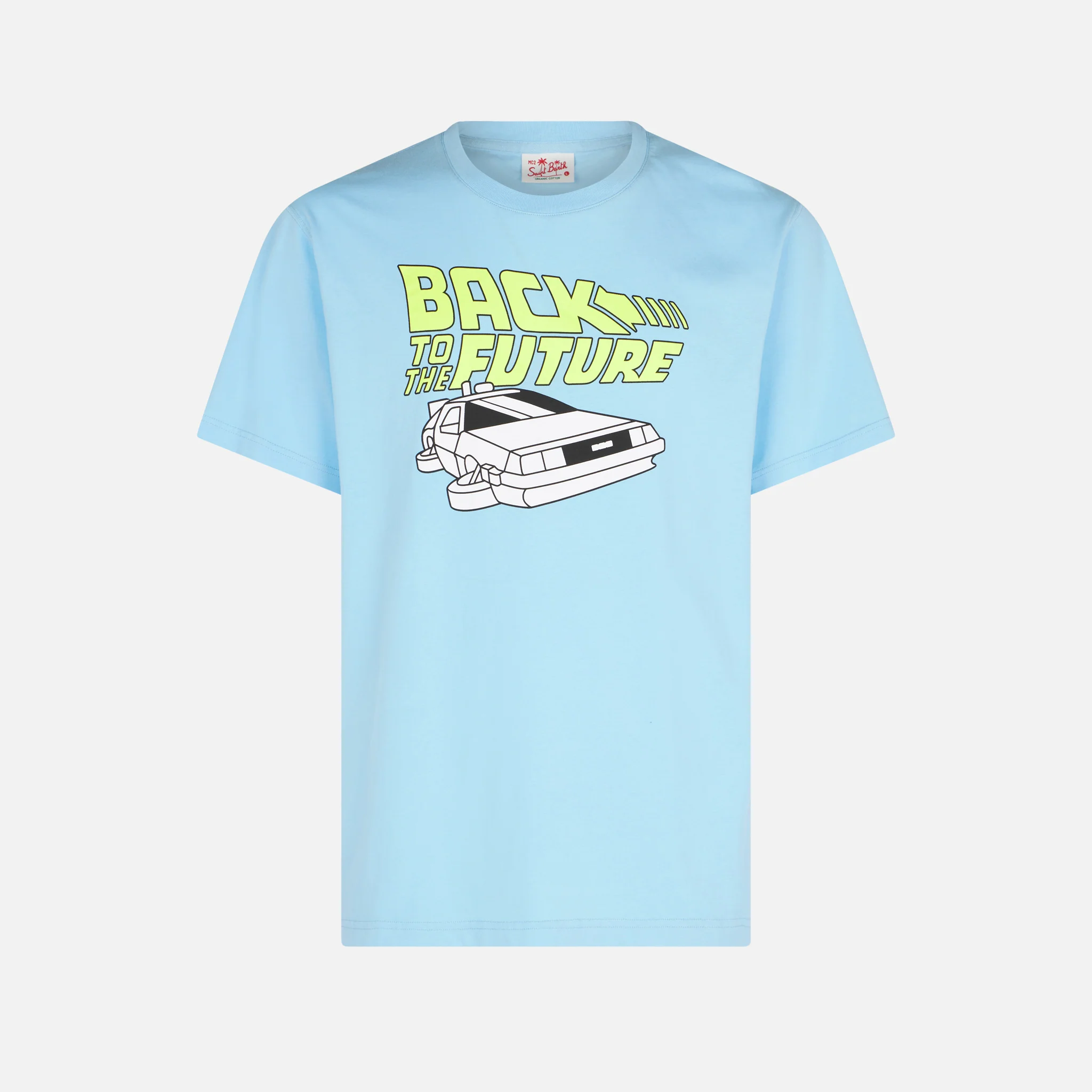 Heren katoenen T-shirt met Back to the Future autoprint | RETOUR