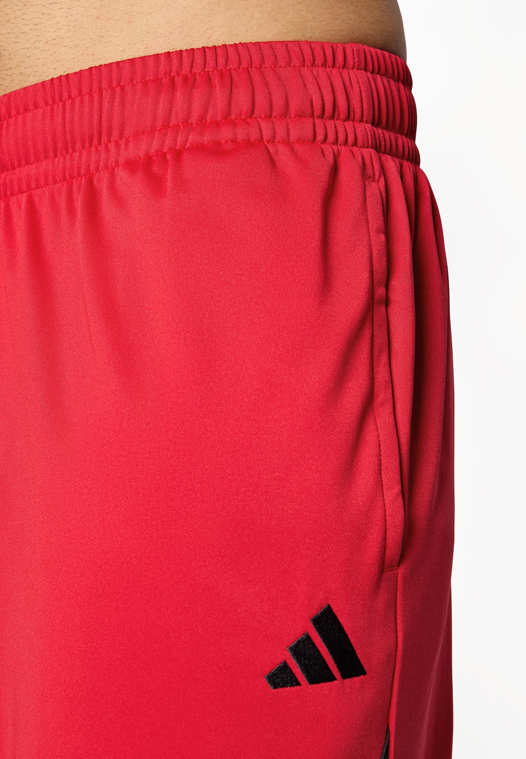 adidas Performance 3-Stripes - Short de sport - Rouge/Noir - Puissance de l'équipe