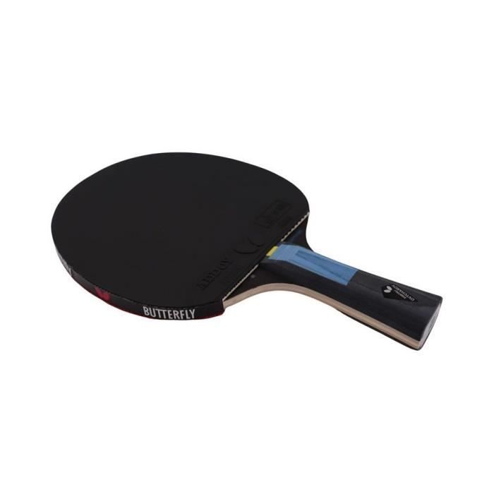 Raquettes de ping-pong Butterfly Ovtcharov Sapphire Noir et Rouge - Adulte - Garantie 2 ans