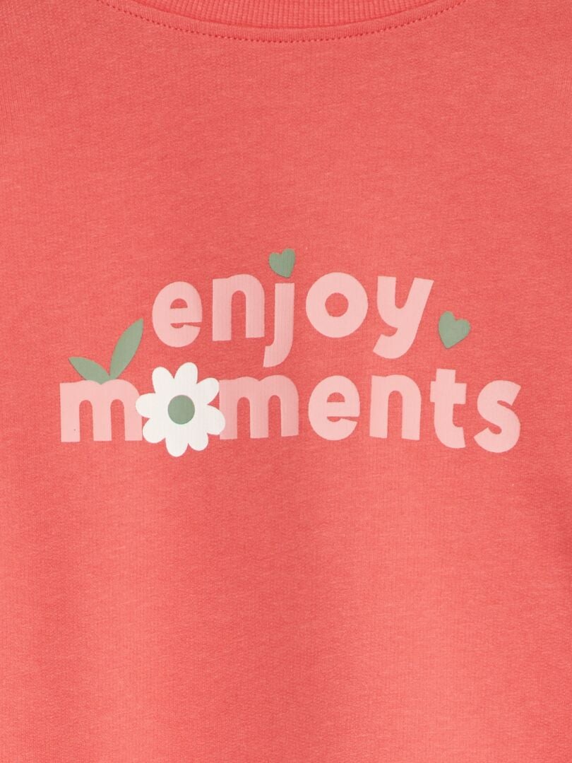 Camiseta abullonada de manga larga - ROSA