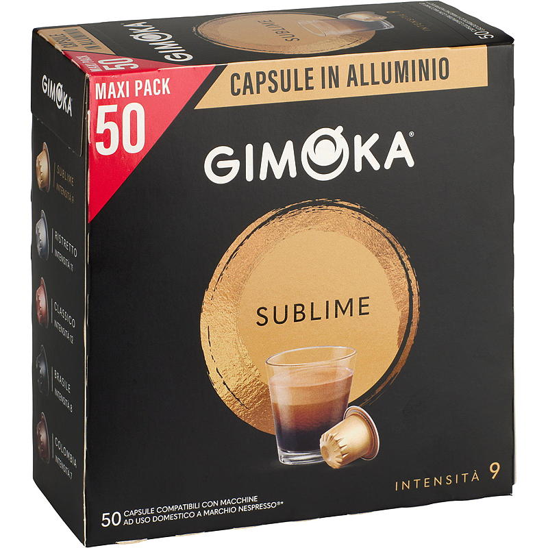 Cápsulas de café Gimoka, 50 unidades. Sublime