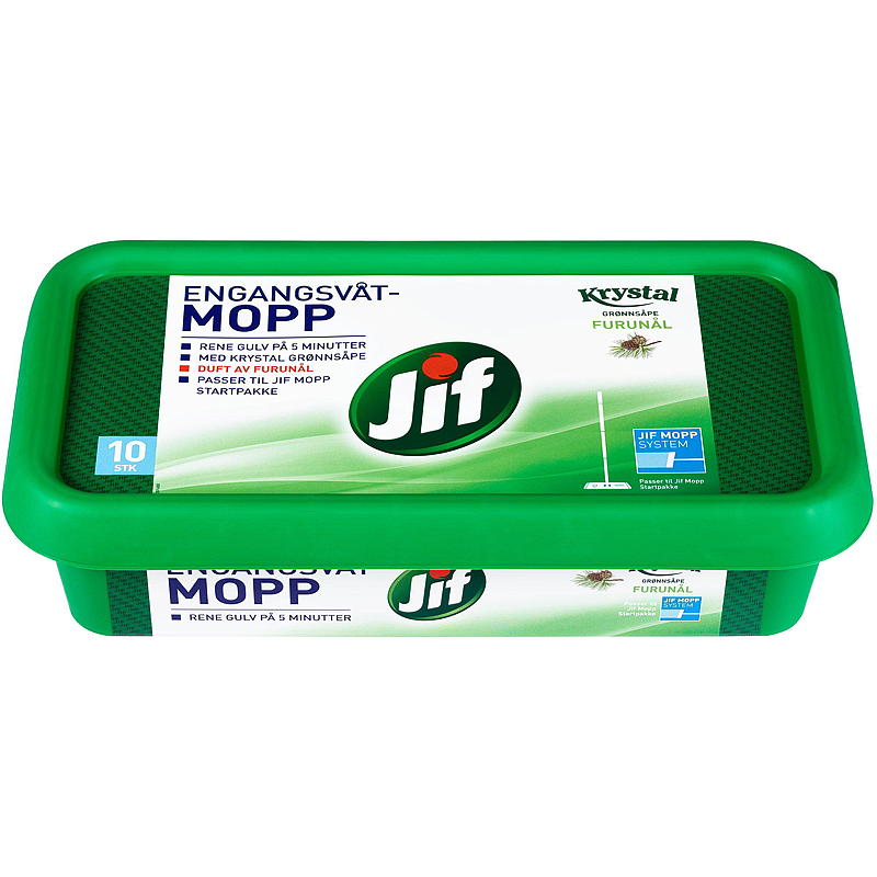 Jif Engangsmopp 10-pakning Jif Krystall Furunåler