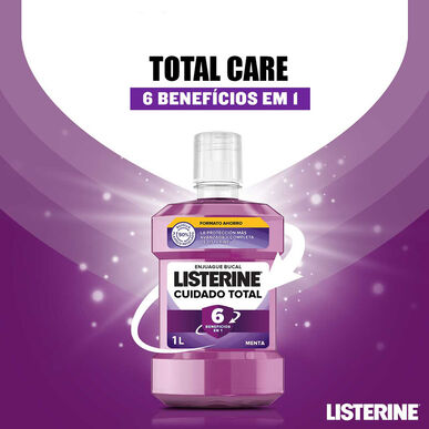 Listerine Total Care 6 viename burnos skalavimo skystis su fluoru, 1000 ml