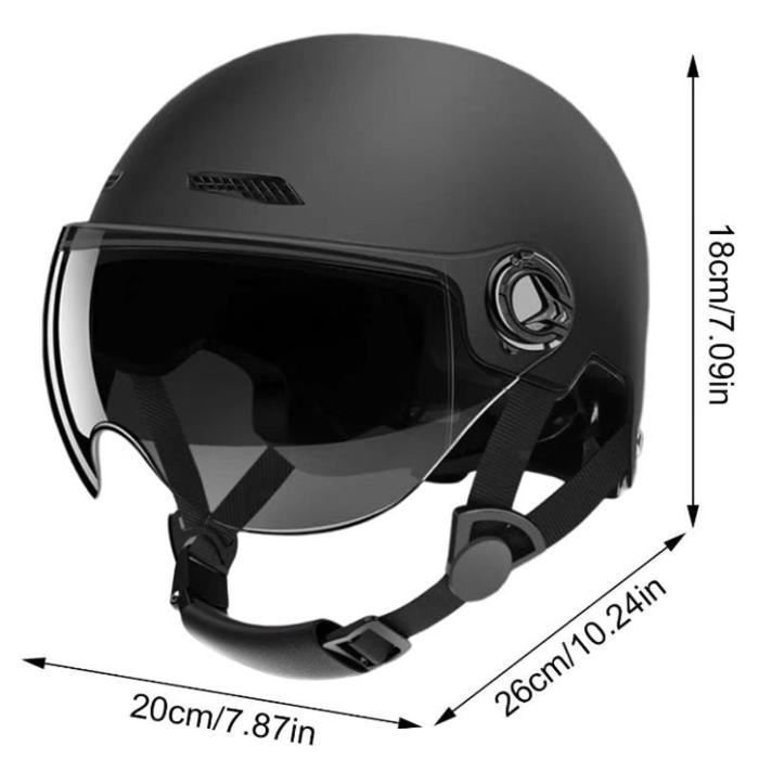 Casque Trottinette Electrique - Marque - Modèle - Noir - ABS éponge - Trottinette - Adulte - Homme