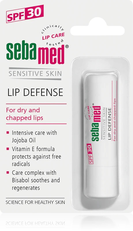 Sebamed jautrios odos lūpų apsaugos apsauginis lūpų balzamas