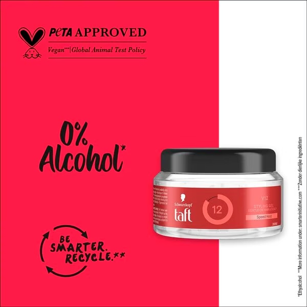 Taft V12 Level 12 gél na vlasy, tuba, 250 ml