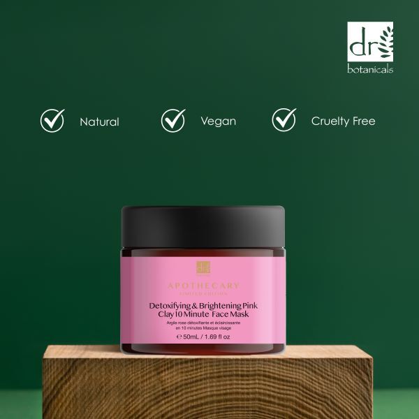 Dr. Botanicals Entgiftende Gesichtsmaske aus rosa Tonerde (10 Minuten)
