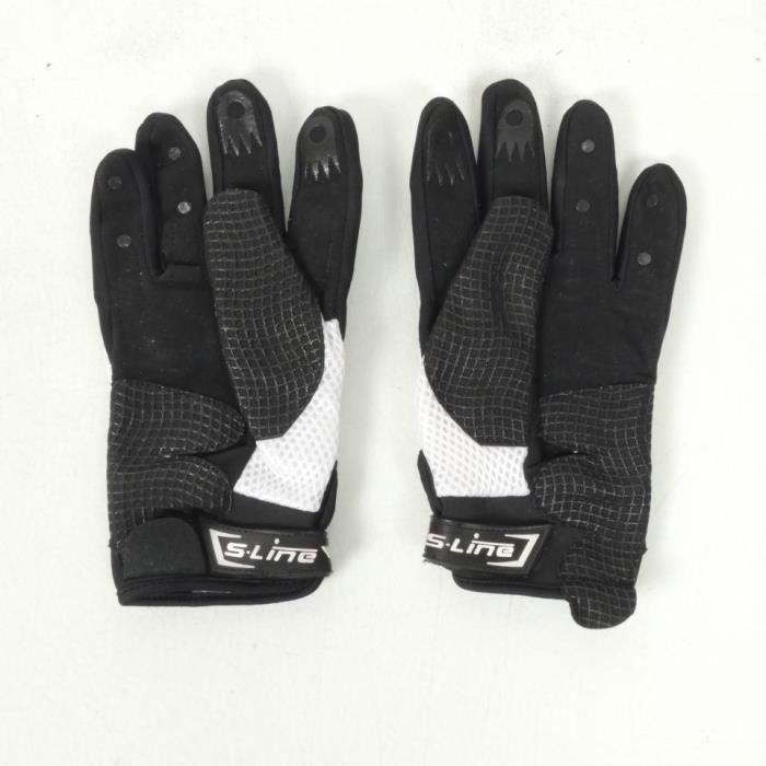 Guantes S-Line para motocross/bicicleta de montaña/descenso, talla M, para hombre/mujer, negro/blanco, GAN 460 M 09, nuevos