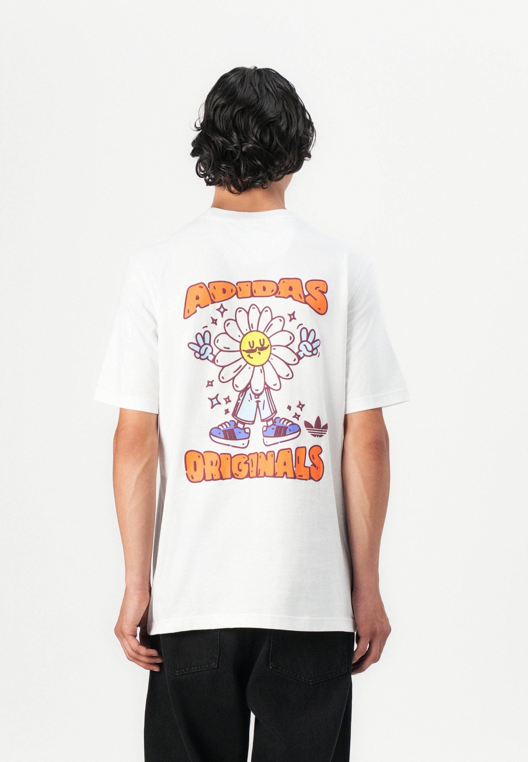 adidas Originals SMILEY DAISY UNISEXE - T-shirt imprimé - blanc