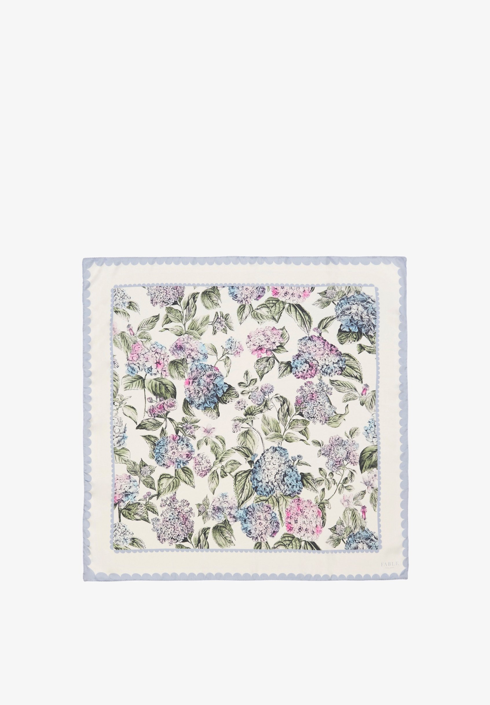 FABLE ENGLAND HYDRANGEAS SQUARE - Sjaal - ivoor