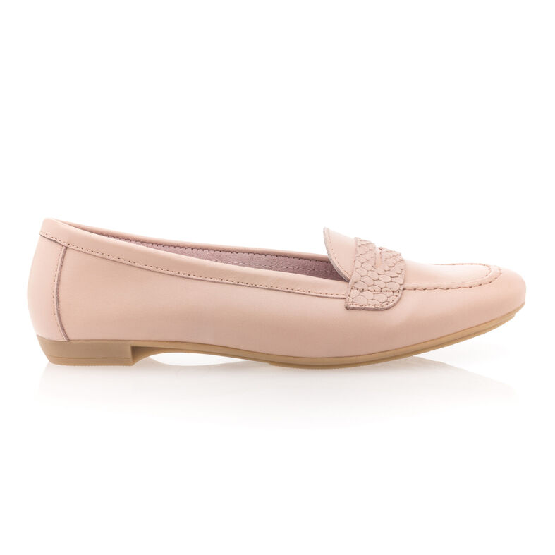 Rosa loafers/båtsko til dame