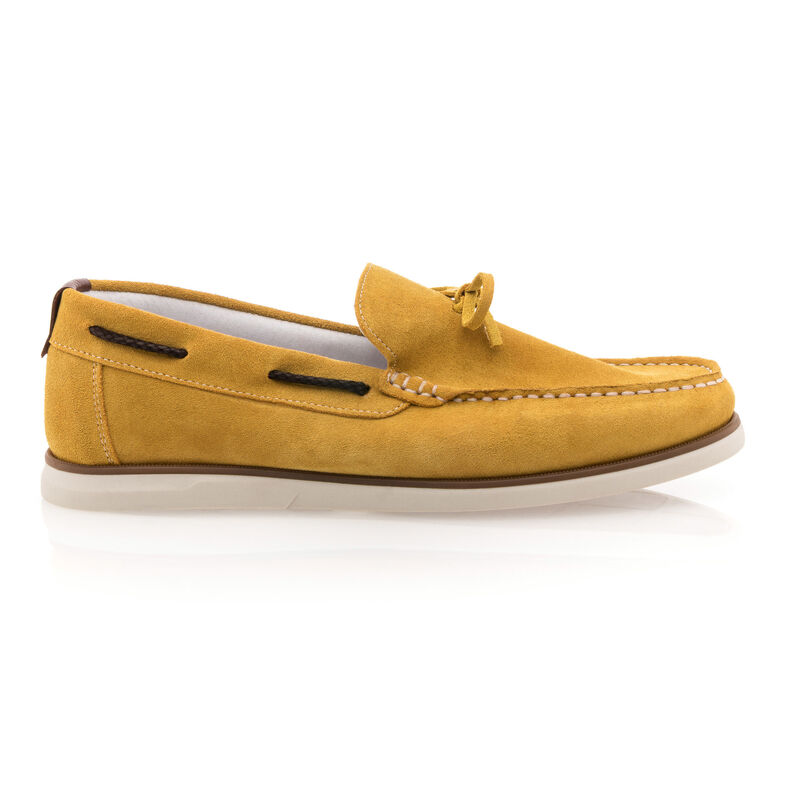 Miesten keltaiset loaferit/veneilykengät