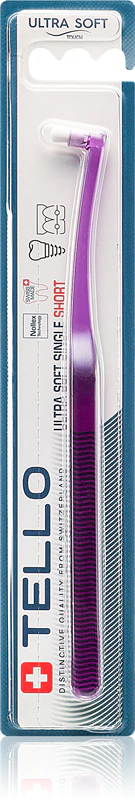 Escova de dentes TELLO Single Short com uma única mecha