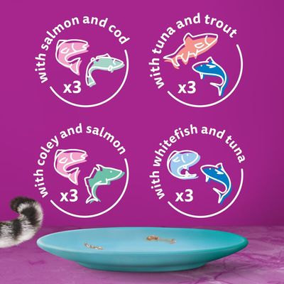 Whiskas 1+ Duo Óceáni Élmények Zselében