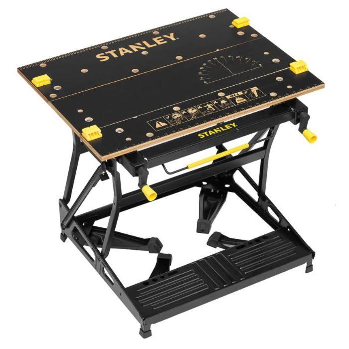 Banco de trabajo/tornillo de banco plegable 2 en 1 con sujeción vertical - STANLEY - STST83800-1