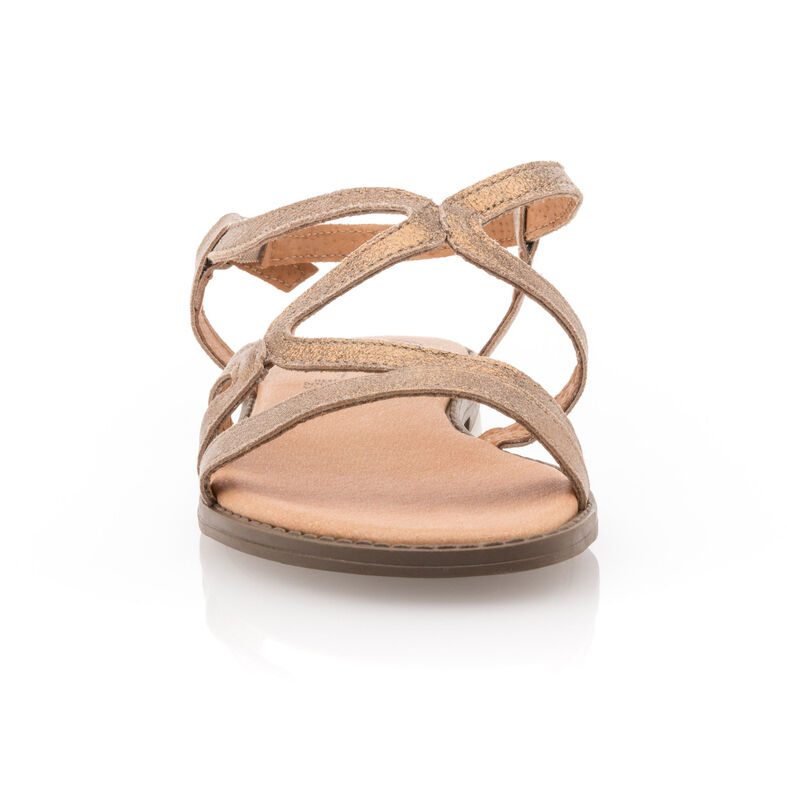 Gelbe Damensandalen / Zehenfreie Schuhe