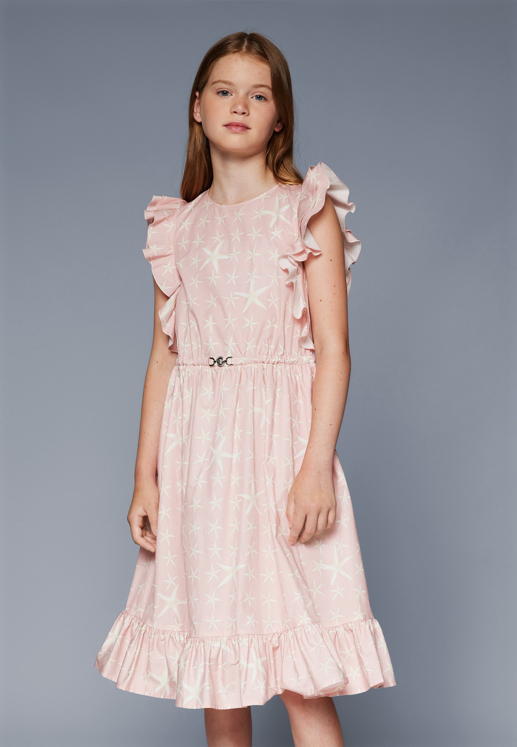 Versace Kleid Stella Marina Kinder - Cocktailkleid / Partykleid - Altrosa/Elfenbein