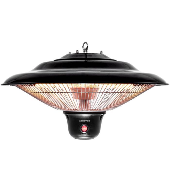 TROTEC IR 1500 SC Riscaldatore radiante di design sospeso - Riscaldatore per esterni - 1500 watt - 3 velocità