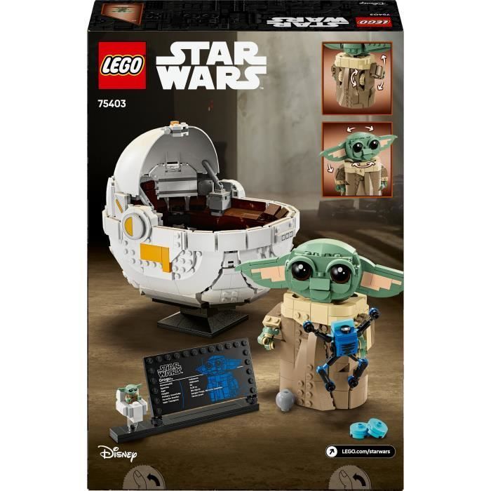 LEGO Star Wars: The Mandalorian 75403 Grogu and his pram - Building set for ages 10+