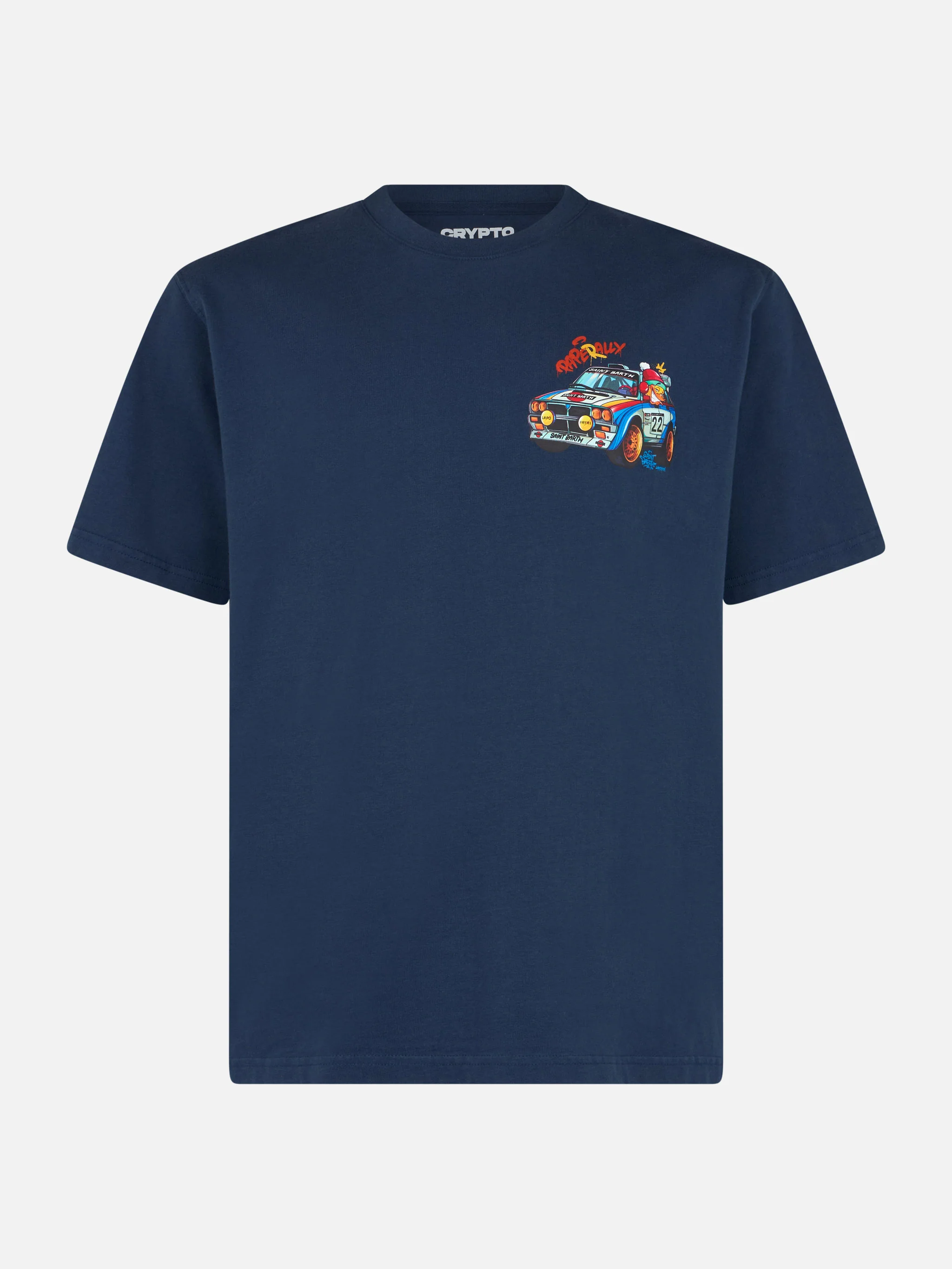 Arnott's zwaar katoenen Crypto Paperally print heren T-shirt |
