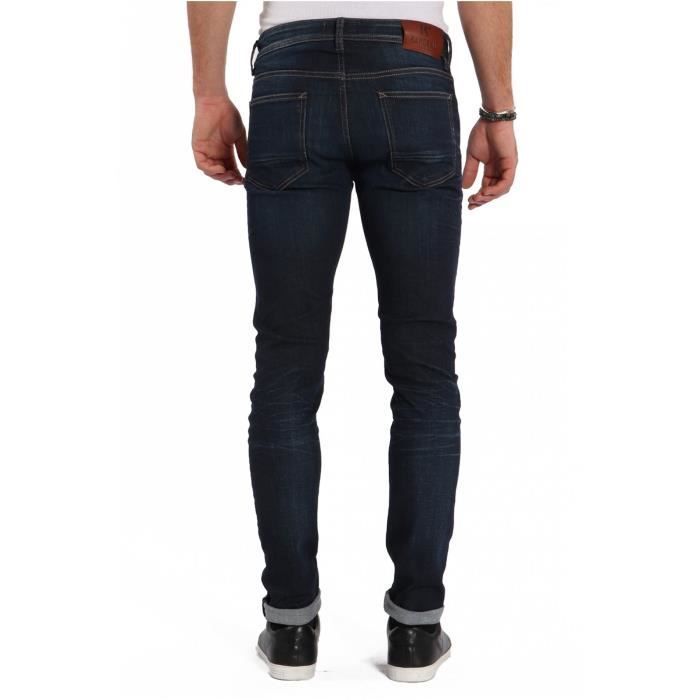 Pantalones vaqueros ajustados elásticos Kaporal para hombre - Azul - Cintura estándar - Corte ajustado
