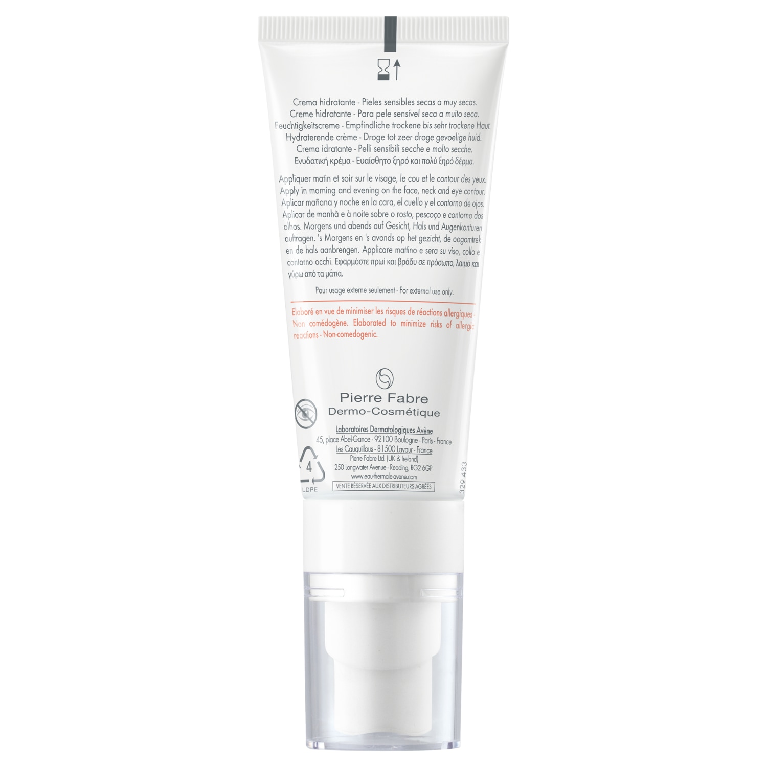 Avène Tolérance Hydra-10 vochtinbrengende gezichtscrème – 40 ml