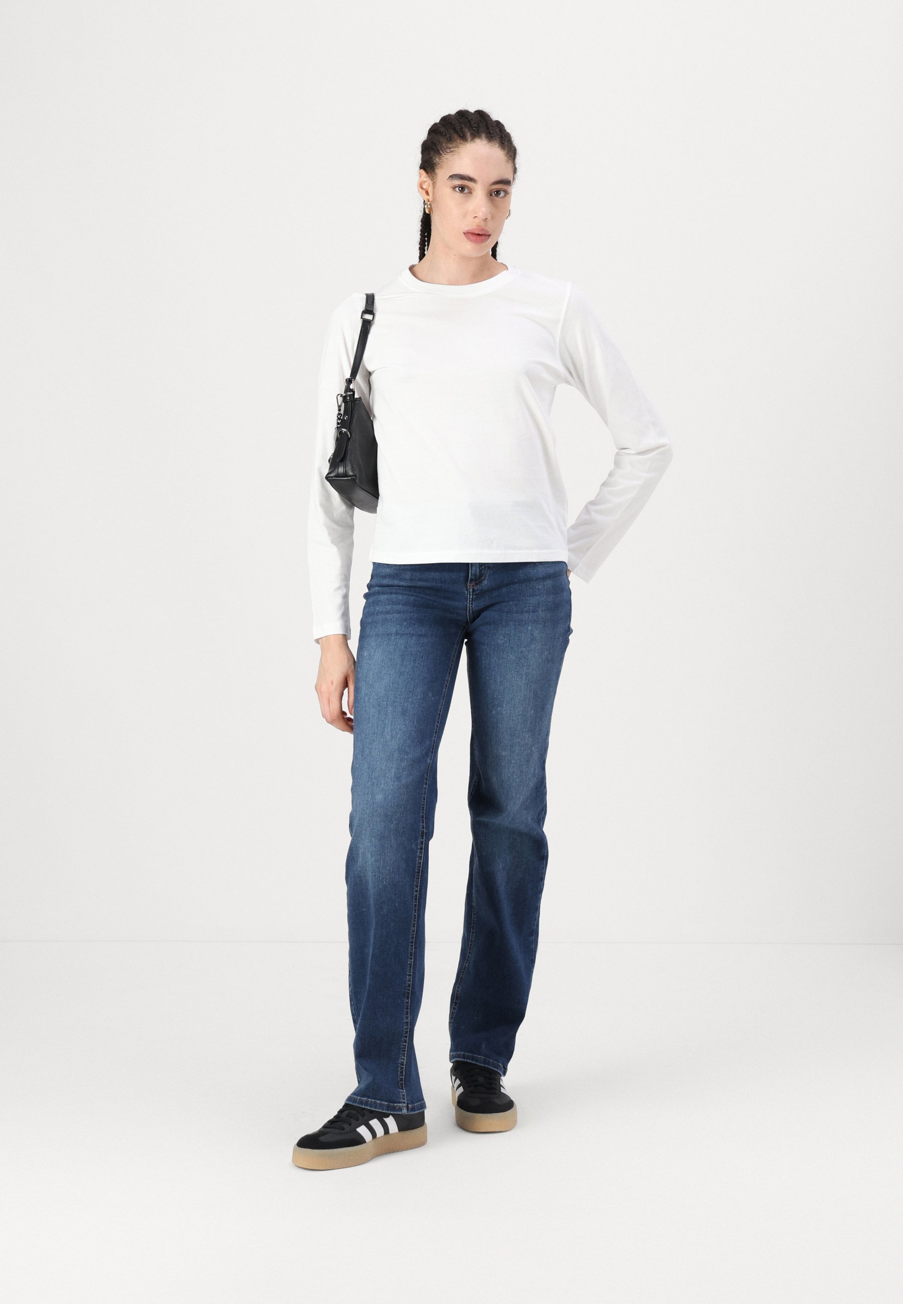 ONLY ONLLUSH - Jeans a gamba dritta - denim blu scuro