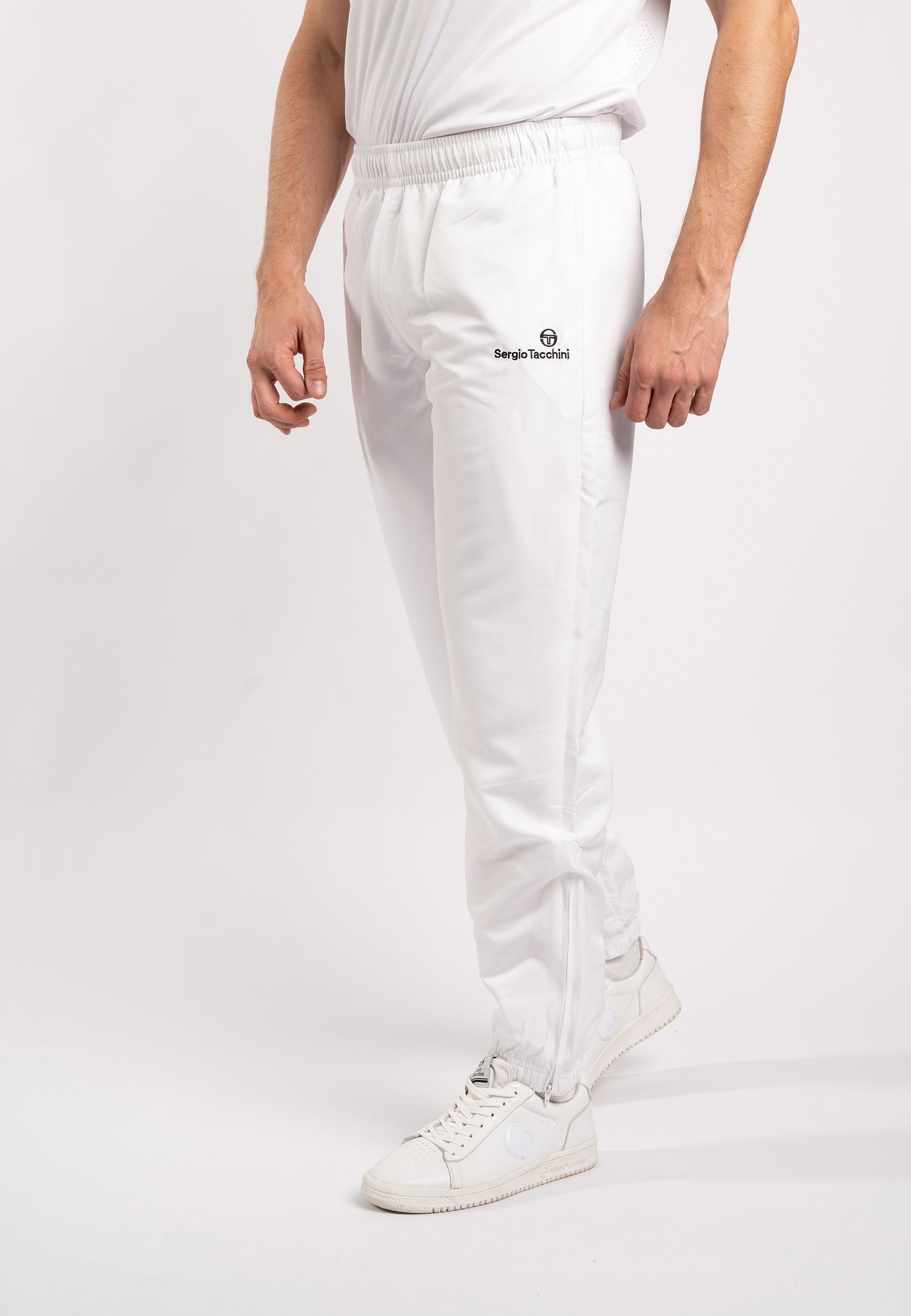Sergio Tacchini CARSON - Trainingsbroek - wit zwart