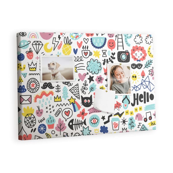 Tablica korkowa 60x40 cm do biura   pinezki Organizer