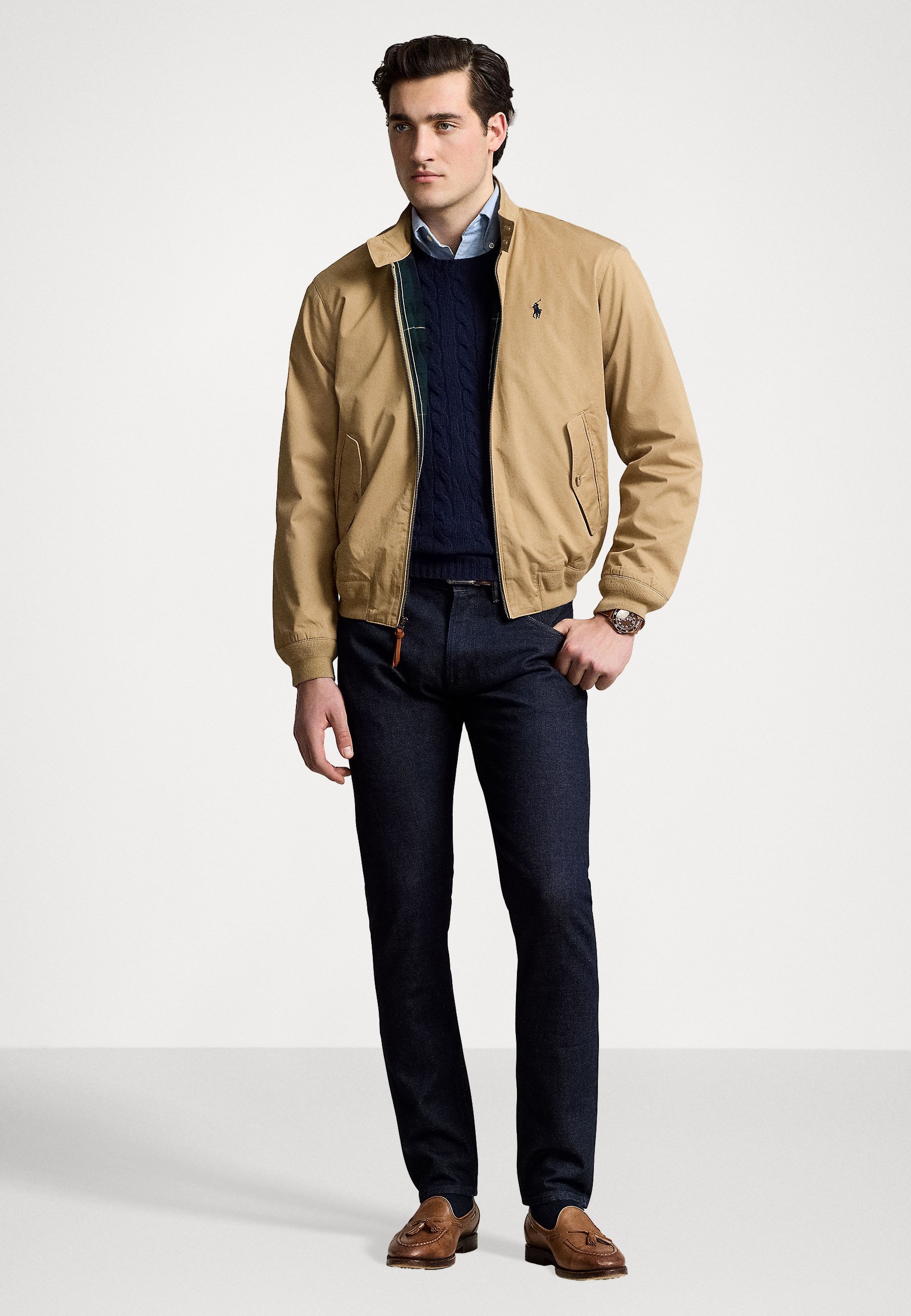 Polo Ralph Lauren twilljack - bomberjack - cafébruin