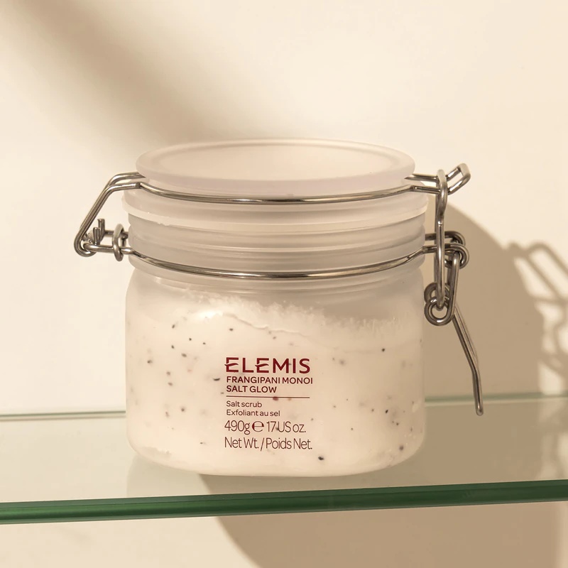Elemis Body Exotics Frangipani Monoi Salt Glow mineralni piling za telo