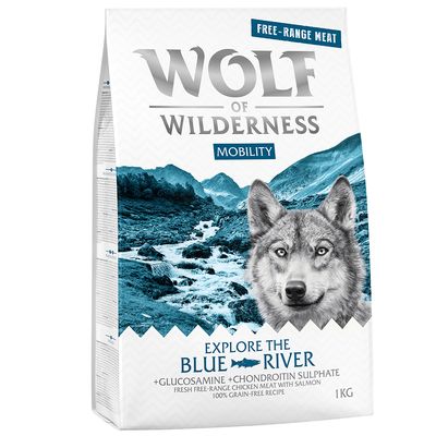 x 1 kg Wolf of Wilderness tørrfôr til hund – 3 + 1 gratis!*