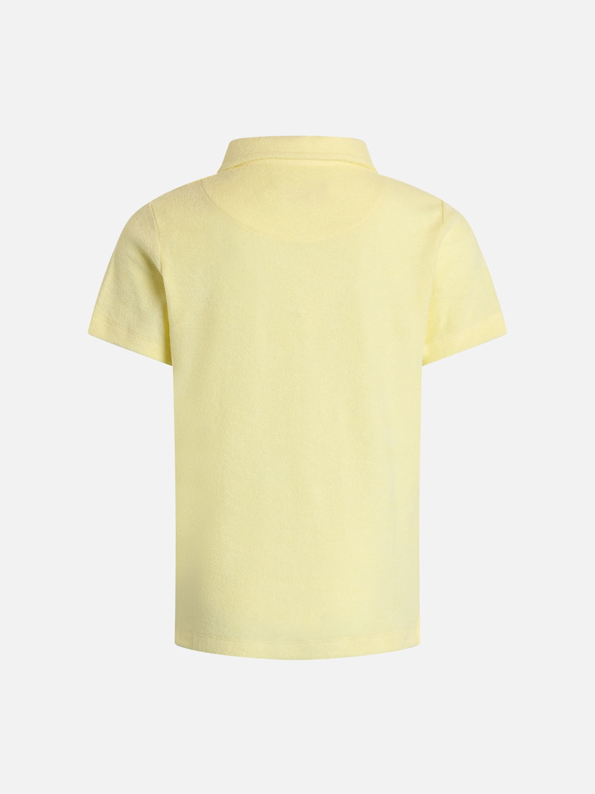 Jeremy Jr. lichtgele badstof poloshirt voor jongens