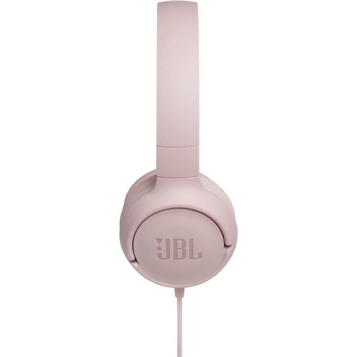 JBL Tune 500 bedrade hoofdtelefoon - Pure basgeluid - Lichtgewicht en opvouwbaar ontwerp - Roze