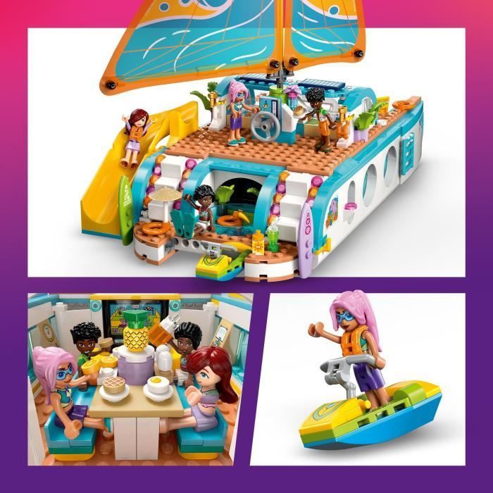 LEGO Friends 42664 L’Aventure en Bateau - Jeu Créatif  dès 8 ans avec Dauphins