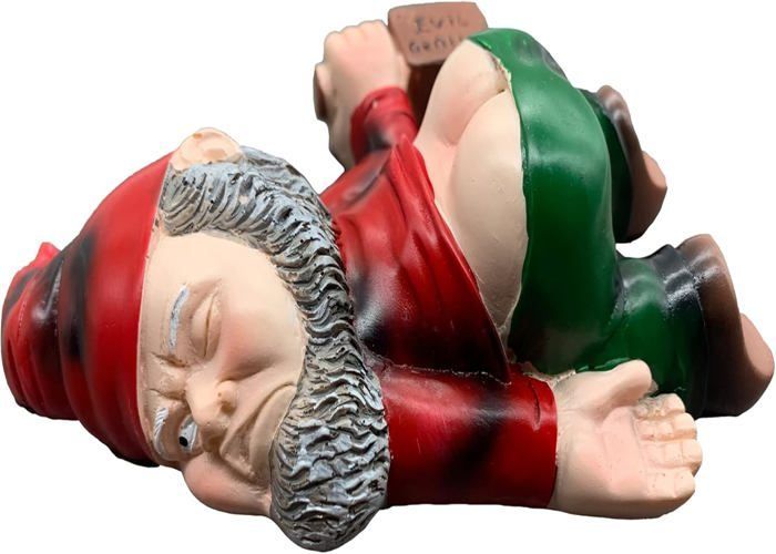 Nain de Jardin Drôle Décoration De Statue De Nain De Jardin Nain Ivre Statue de Jardin Figurine Naine Extérieure Sculpture