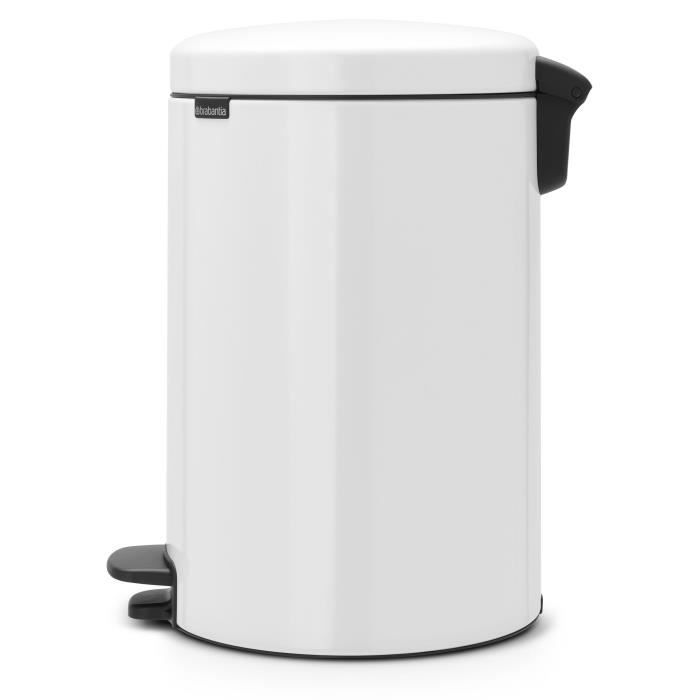 BRABANTIA Poubelle à pédale NewIcon - 20L - Blanc