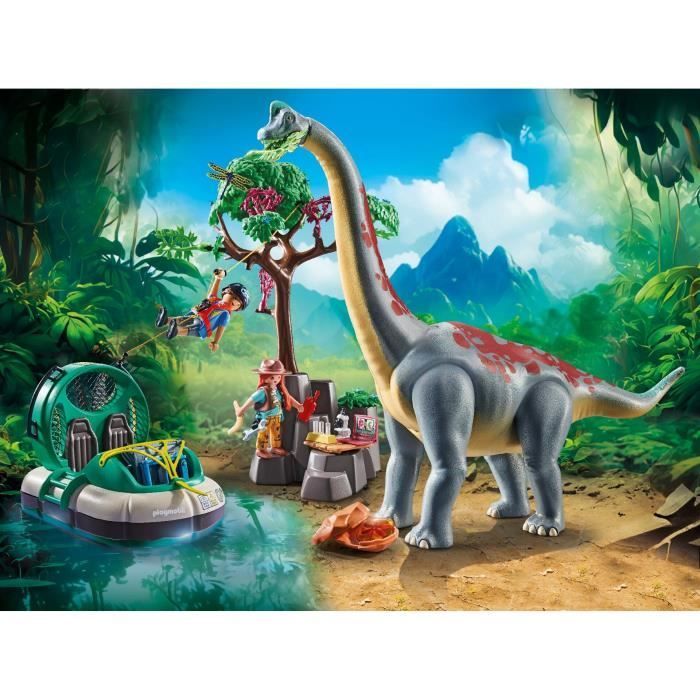 PLAYMOBIL 71819 Brachiosaurus, Ontdekkingsreizigers, Hovercraft