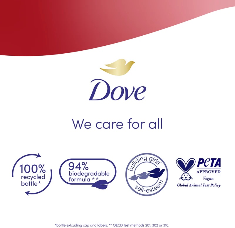 „Dove Advanced Care“ atgaivinantis drėkinamasis dušo želė
