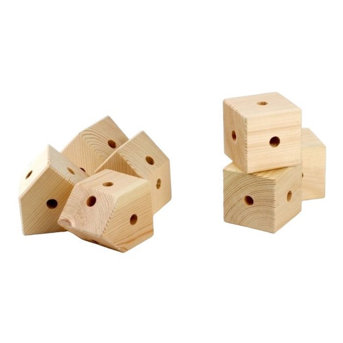 Trigonos Baukasten – Holzbausteine – 10-teilig – Unisex – ab 4 Jahren
