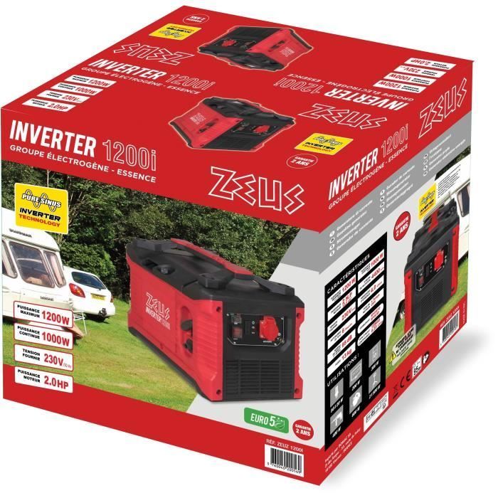 Groupe électrogène inverter ZEUZ - 1200 W